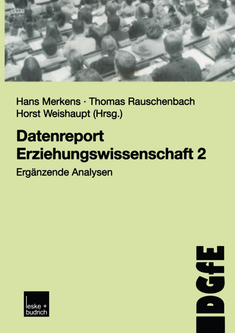 Datenreport Erziehungswissenschaft 2 - 