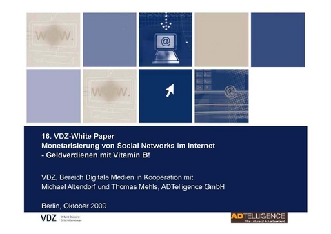 Monetarisierung von social Networks im Internet - 