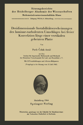 Dreidimensionale Instabilitätserscheinungen des laminar-turbulenten Umschlages bei freier Konvektion längs einer vertikalen geheizten Platte