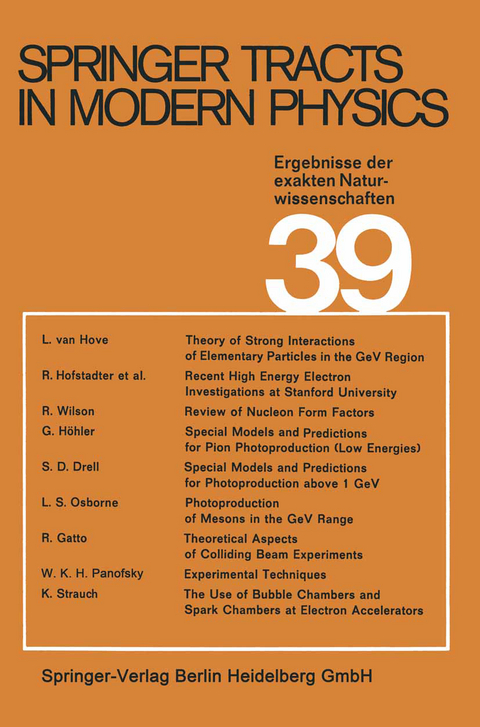 Electron and Photon Interactions at High Energies - Gerhard H&ouml;hler, Atsushi Fujimori, Johann K&uuml;hn, Thomas M&uuml;ller, Frank Steiner, Joachim E. Tr&uuml;mper, Peter W&ouml;lfle, Ulrike Woggon