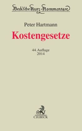 Kostengesetze - Peter Hartmann