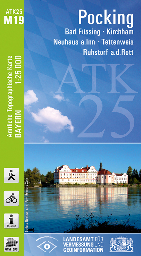 ATK25-M19 Pocking (Amtliche Topographische Karte 1:25000) - Breitband und Vermessung Landesamt f&uuml;r Digitalisierung  Bayern