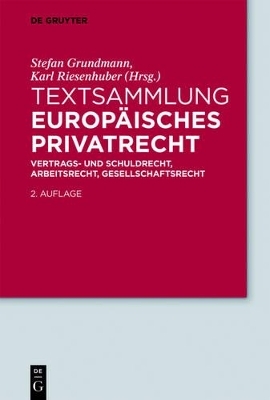Textsammlung Europ&auml;isches Privatrecht - 