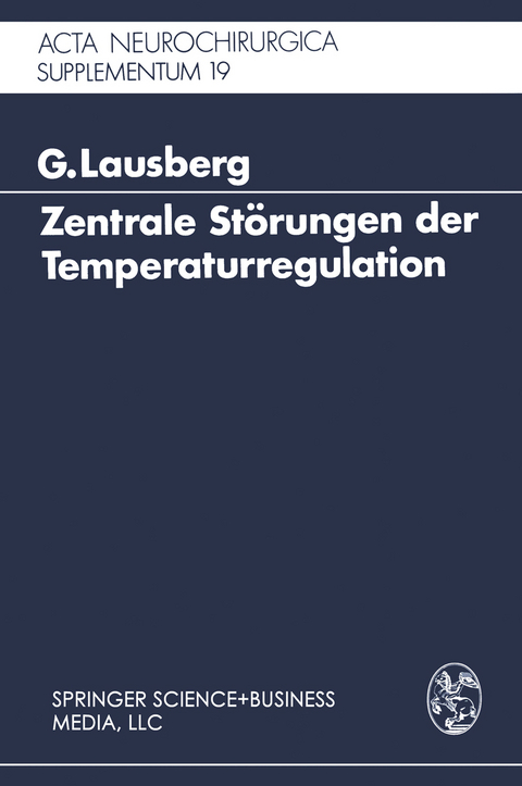 Zentrale St&ouml;rungen der Temperaturregulation - Gerhard Lausberg