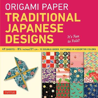 Origami Paper - Traditional Japanese Designs - Large 8 1/4" - 