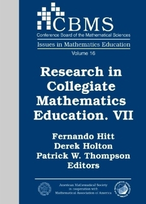 Research in Collegiate Mathematics Education VII - 