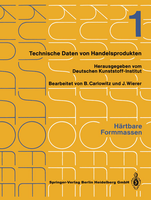 H&auml;rtbare Formmassen - Bodo Carlowitz, Jutta Wierer