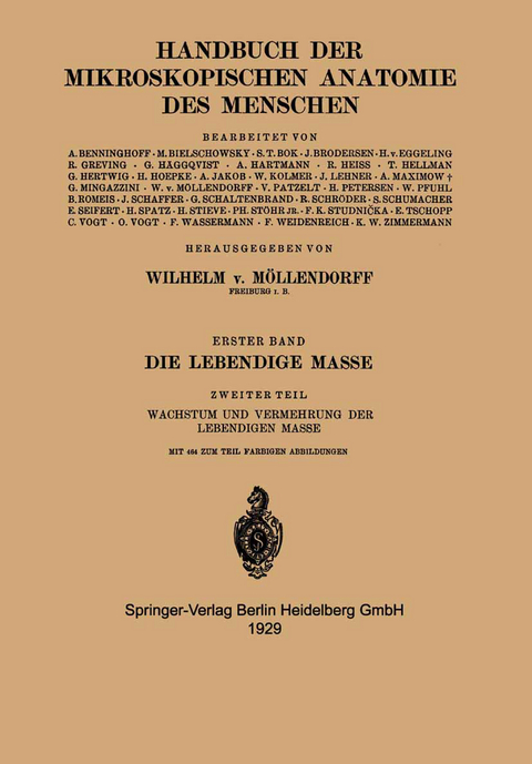 Die Lebendige Masse - Dr. F. Wassermann