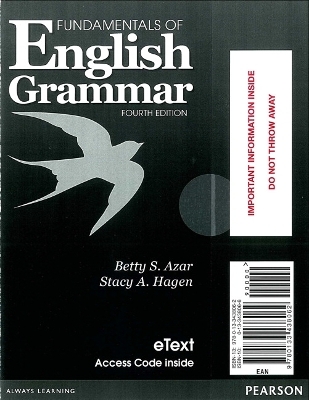Fundamentals of English Grammar eTEXT with Audio without Answer Key (Access Card) - Betty Azar, Stacy Hagen
