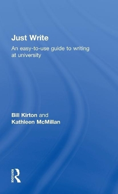 Just Write - Bill Kirton, Kathleen M McMillan