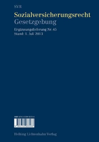 Sozialversicherungsrecht - Gesetzgebung EL 45