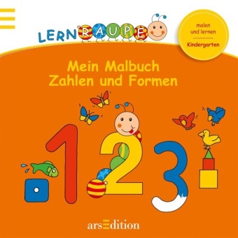 Lernraupe - Mein Malbuch Zahlen und Formen