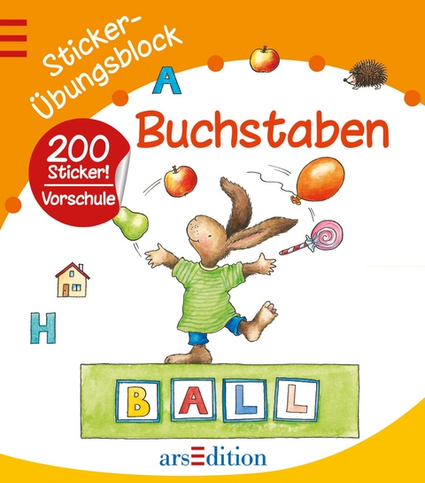 Sticker-&Uuml;bungsblock Buchstaben