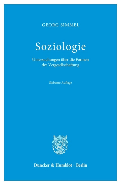 Soziologie. - Georg Simmel