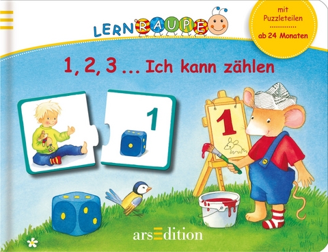Meine erste Lernraupe - 1, 2, 3 ... Ich kann z&auml;hlen