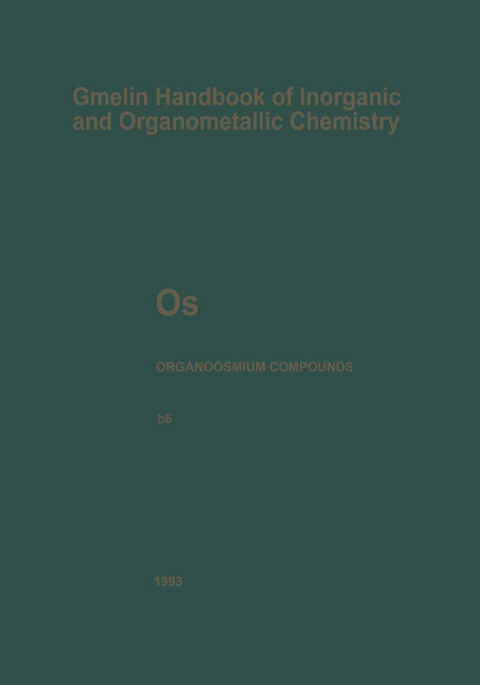 Os Organoosmium Compounds - Kerstin Behrends
