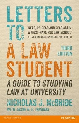 Letters to a Law Student 3rd edn - Nicholas J McBride