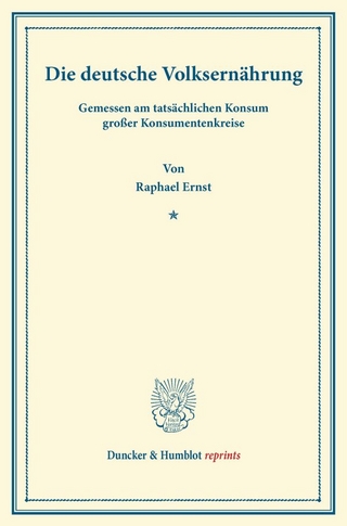 Die deutsche Volksernährung