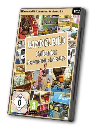 Wimmelbild Californien Abenteuerreise in den USA, 1 CD-ROM