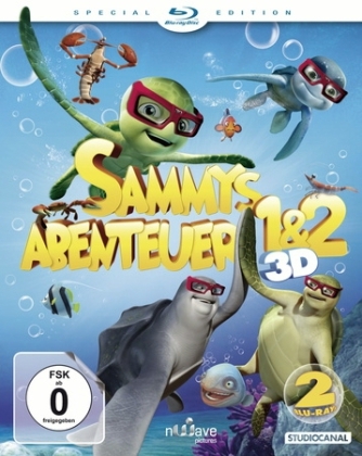 Sammys Abenteuer 1 & 2 3D, Special Edtion, 2 Blu-rays