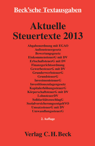 Aktuelle Steuertexte 2013