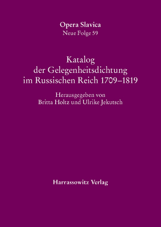 Katalog der Gelegenheitsdichtung im Russischen Reich 1709–1819
