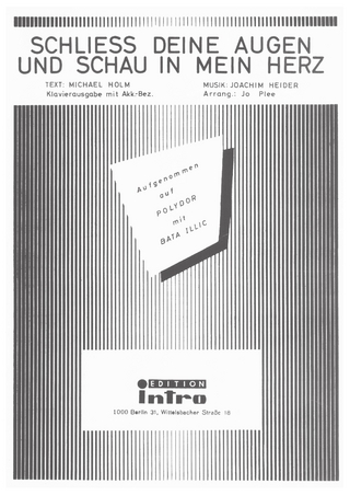 Schließ deine Augen und schau in mein Herz