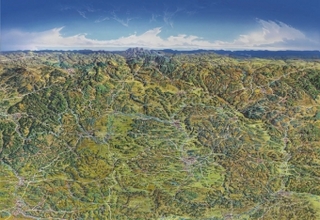 Panoramaposter Franken, Planokarte