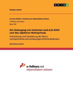 Der Untergang von Verlusten nach Â§ 8c KStG und das objektive Nettoprinzip