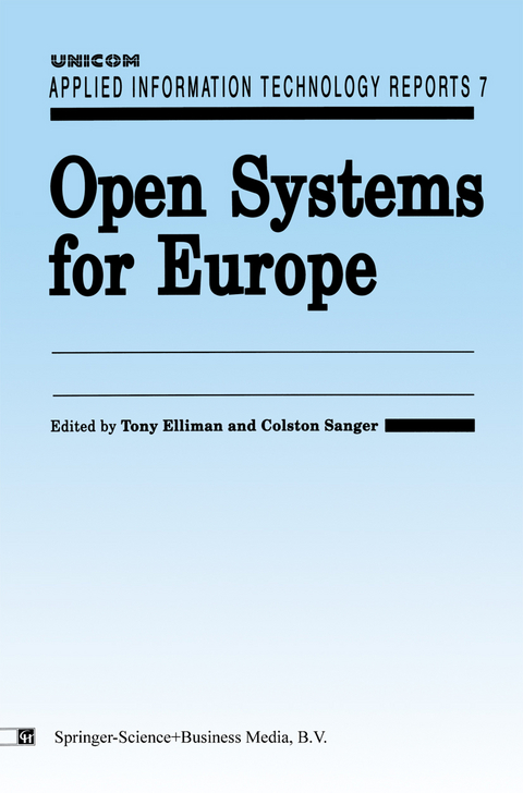 Open Systems For Europe - T. Elliman, C. Sanger