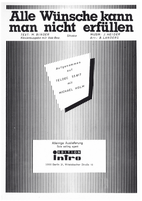 Alle W&uuml;nsche kann man nicht erf&uuml;llen - J. Heider, M. Binder