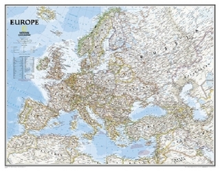 Europa, classic, politisch, laminiert