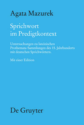 Sprichwort im Predigtkontext - Agata Mazurek