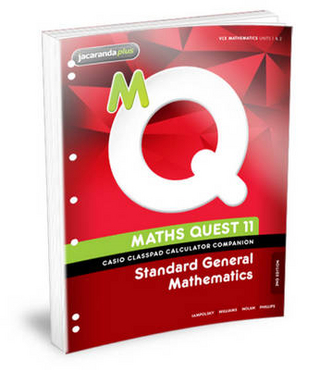 Maths Quest 11 Standard General Mathematics Casio Classpad Calculator Companion Flexisaver