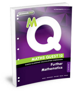 Maths Quest 12 Further Mathematics Casio Classpad Calculator Companion Flexisaver
