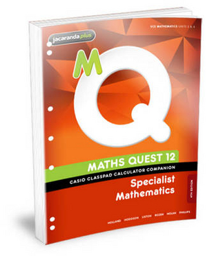 Maths Quest 12 Specialist Mathematics Casio Classpad Calculator Companion Flexisaver