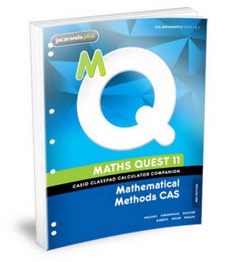 Maths Quest 11 Mathematical Methods CAS Casio Classpad Calculator Companion Flexisaver