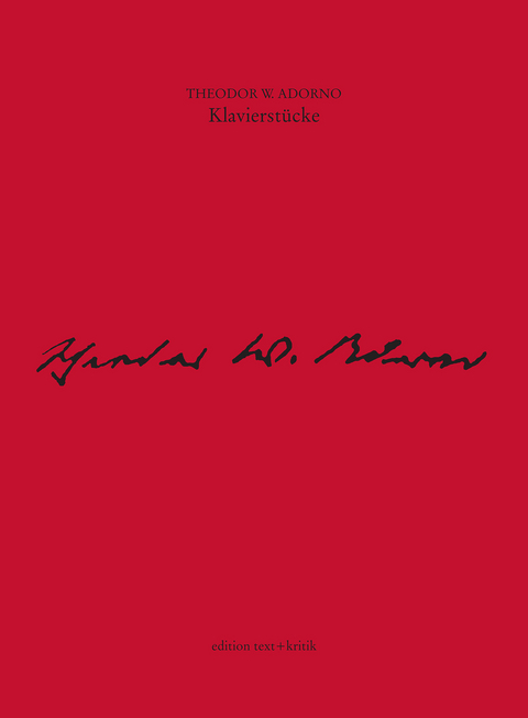 Klavierst&uuml;cke - Theodor W. Adorno