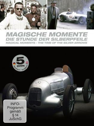 Magische Momente - Die Stunde der Silberpfeile, 5 DVDs. Magical Moments - The Time of the silver arrows