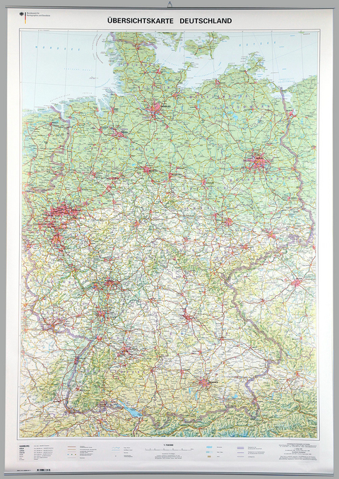 &Uuml;bersichtskarte Deutschland 1 : 750 000 - 