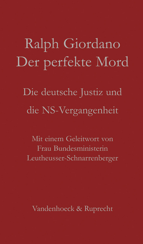 Der perfekte Mord - Ralph Giordano