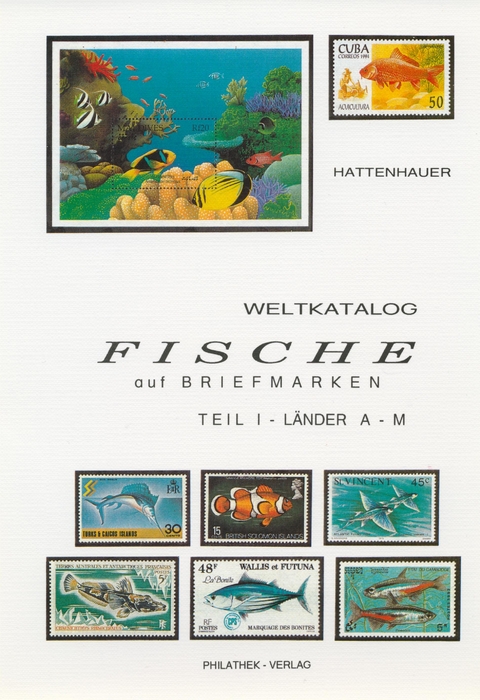 Weltkatalog Fische auf Briefmarken - Rolf Hattenhauer