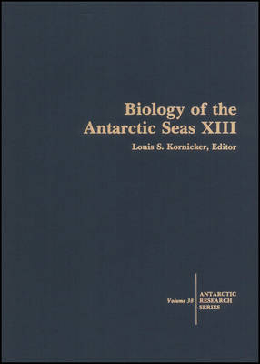Biology of the Antarctic Seas XIII V38 - LS Kornicker