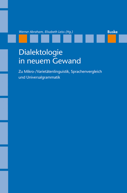 Dialektologie in neuem Gewand - 