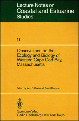 Observations on the Ecology and Biology of Western  Cape Cod Bay, Massachusetts V11 - Jd Davis