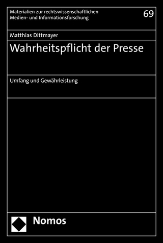 Wahrheitspflicht der Presse