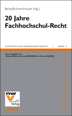 20 Jahre Fachhochschul-Recht
