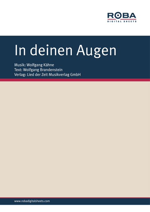 In deinen Augen - Wolfgang K&auml;hne, Wolfgang Brandenstein