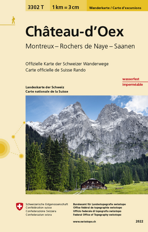 3302T Ch&acirc;teau-d'Oex Carte d'excursions