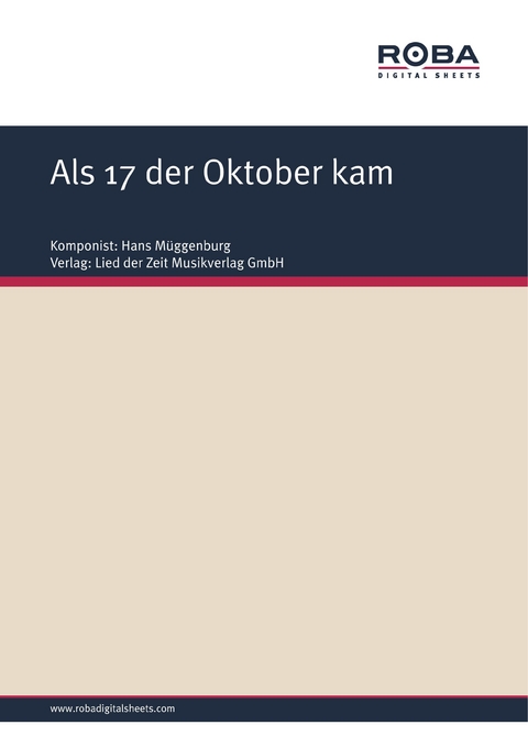 Als 17 der Oktober kam - Johannes R&auml;hmer